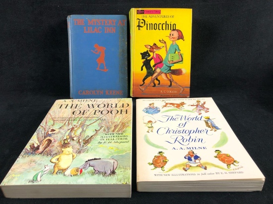 Vintage lot Of 4 Assorted Children's Books / Classic Novels