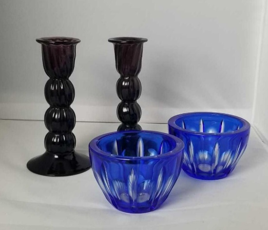 Eceltic Handblown Candlesticks and Glass Vases