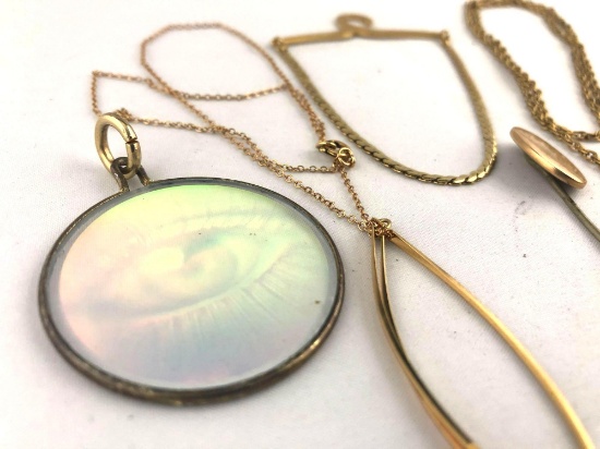 Vintage Gold Plated 8 Pc Mixed Lot