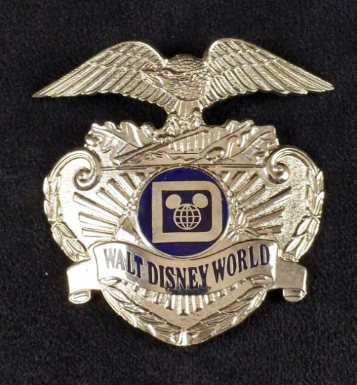 Vintage Rare Disney World Security Hat Badge B