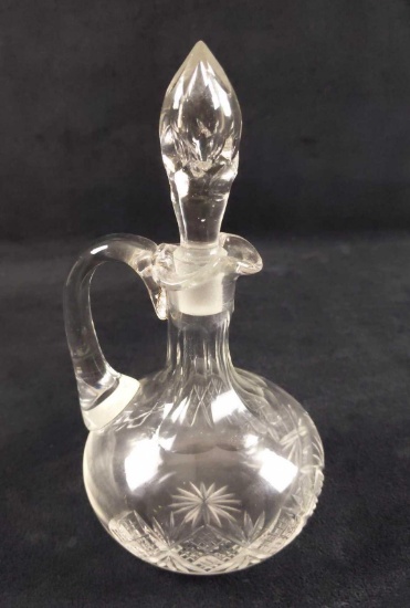 Vintage Glass Cruet With Stopper