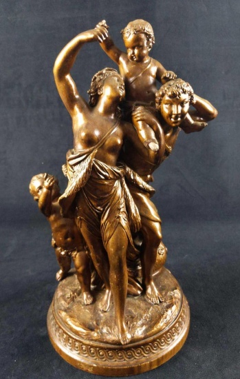 Claude Michel Clodion Ceramic Bacchic Figural Group