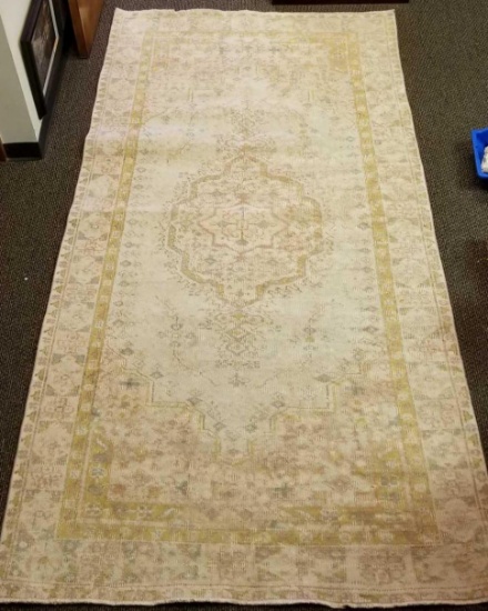 Bohemian Rectagular Woven Large Area Rug with Floral Pattern