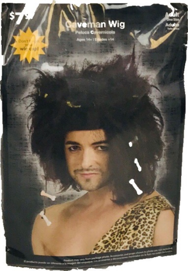 NOS Halloween Wig - Caveman - Adult Size