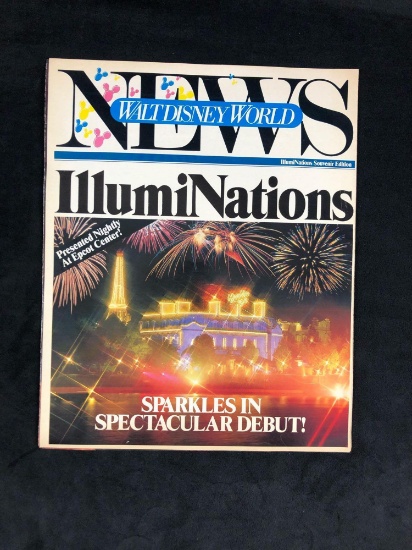 Walt Disney World Newspaper News IllumiNations Souvenir Edition 1988 Glossy Color Memorabilia A