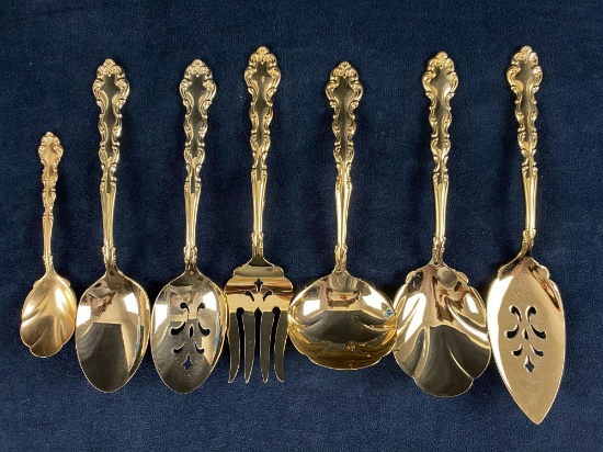 Vintage Community Gold Electroplated Forks Flatware Cutlery Holiday Fine Dining