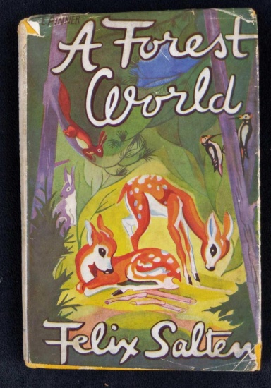 Vintage A Forest World Book Felix Salten Bambi
