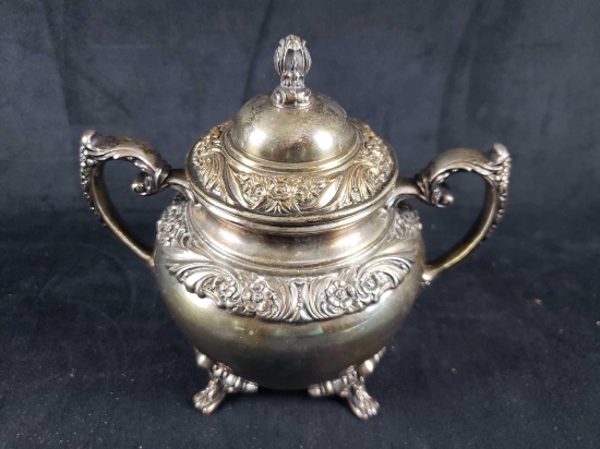 Heritage Silver Plate Sugar Bowl