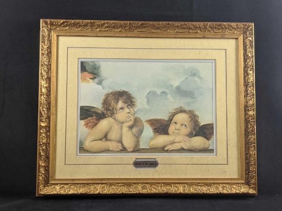 Framed Detail Of Two Angels From Sistine Madonna