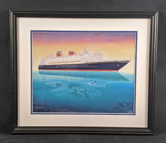 Rare Signed Randy Souders Disney Cruise Line Print