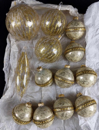 Vintage German And Italian Glass Ornaments