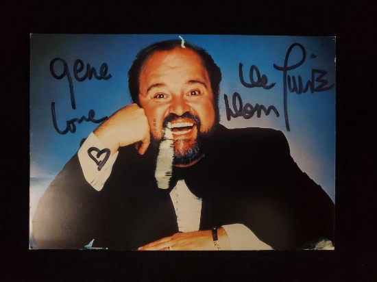 Autographed photo of Dom Deluise and Still Photo