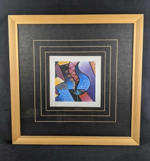 Framed Color And Glass 2 Print Modern Art
