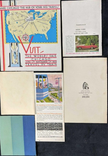 Six Vintage Worlds Fair Pamphlets New York Pabst