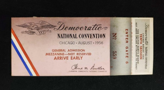1956 Democratic National Convention Full Ticket
