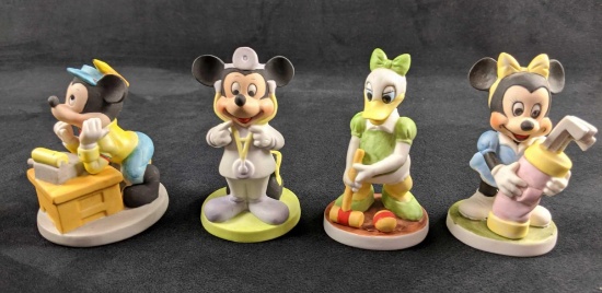 Vintage Disney Ceramic Figures Lot Of Four B