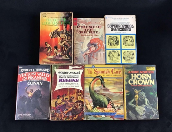 Vintage Robert Tralins Andre Norton Robert Howard book Lot