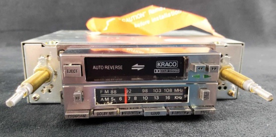 Kraco Dashmaster Car Cassette Player AM/FM In Box