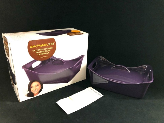 Stoneware Rachael Ray 3.5 Quart Casserole Purple
