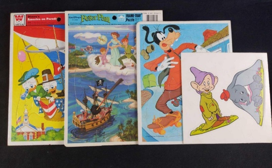 Vintage Disney Golden Whitman Frame Tray Puzzles