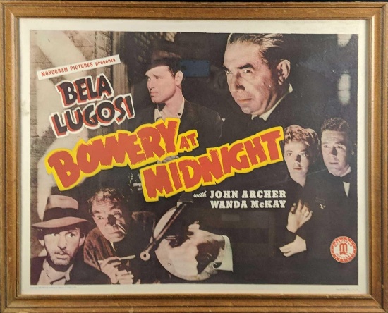 Vintage Bowery At Midnight Poster Bela Lugosi