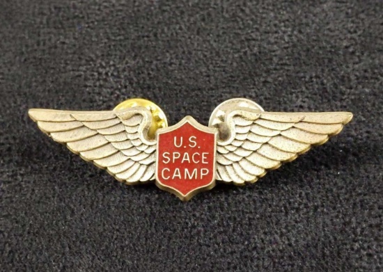 Vintage NASA Space Camp Wing Pin Lapel Tie Tack B