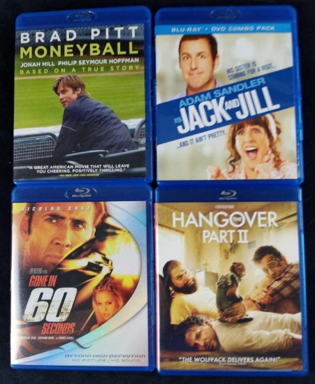 Four Comedy And Classic Blu Ray Moneyball Hangover