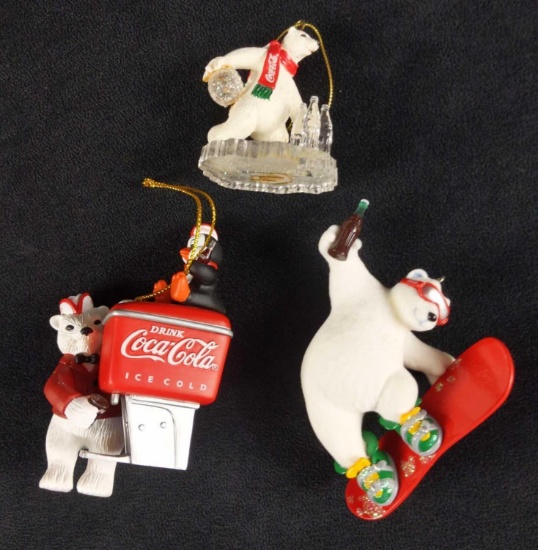 Coca Cola Polar Bear Hallmark Trim A Tree Ornaments