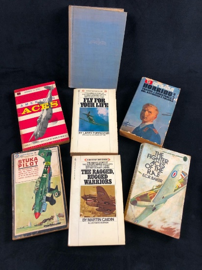Vintage Military War Books Lot Of 7