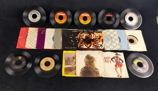 20 Vintage Vinyl 45s Michael Jackson Rocky Elton John
