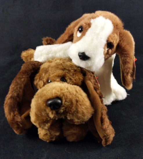 Ty Beanie Buddies Sherlock And Elvis Dogs