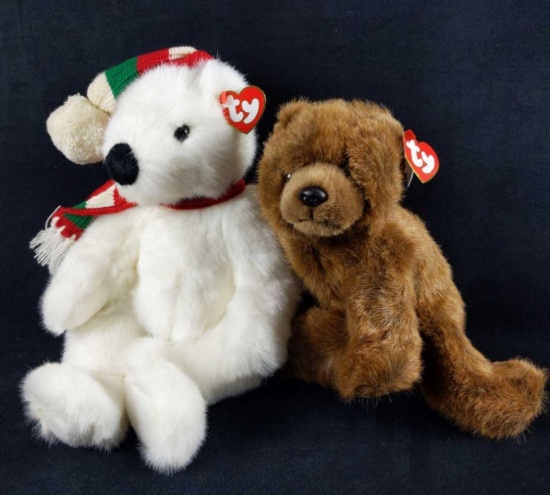 Ty Plush Bears Holiday Bear Forest Christmas