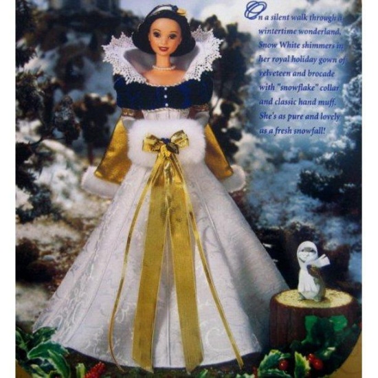 Mattel Disneys Snow White Holiday Princess Barbie C