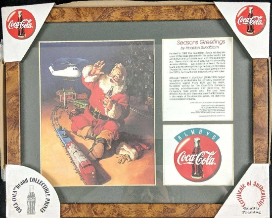 Coca Cola Seasons Greetings Haddon Sundblom Print