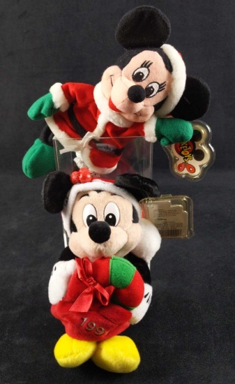 Disney Christmas Santa Mickey Minnie Mouse Beans