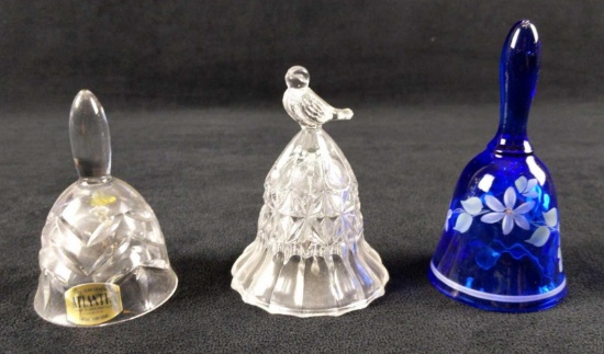 Three Bells Crystal Hand Painted Glass