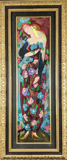 Embellished LE Serigraph By Linda Le Kinff W3