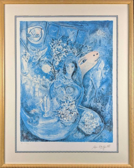 Marc Chagall Bella Framed Limited Editon Print W3