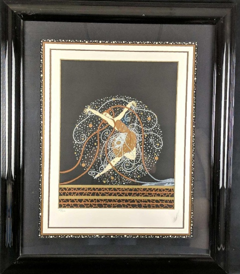 Erte Framed Signed Limited Edition Print Onde W3