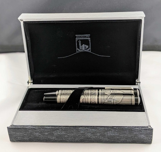 X Pen Jerusalem Fountain And Rollerball Pen W3
