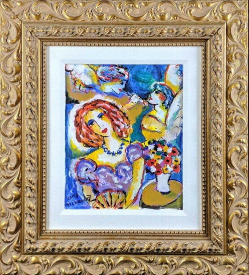 Zamy Steynovitz Oil On Canvas Paris W3