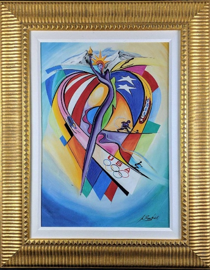 Alfred Gockel Usoc Olympic Celebration Giclee W3