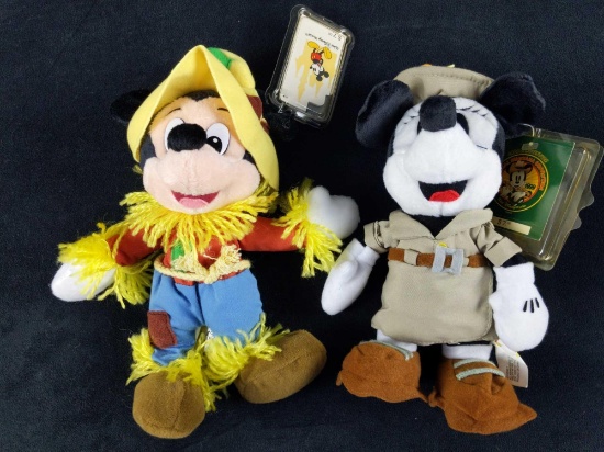 Disney Bean Bag Disneyana Minnie Scarecrow Mickey