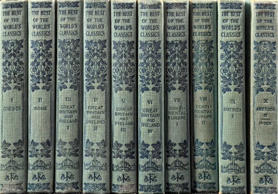 Antique Best of the Worlds Classics Ten Volume Set