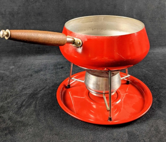Vintage Fondue Set Mid Century Kitchen