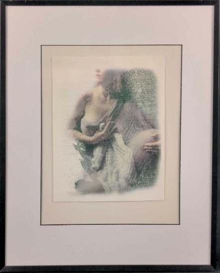 Framed Randall Smith Photo Woman Close Up X1