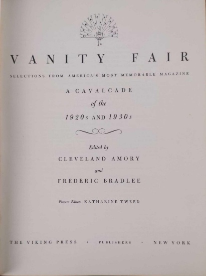 Vanity Fair A Cavalcade Of The 1920s And 1930s HC