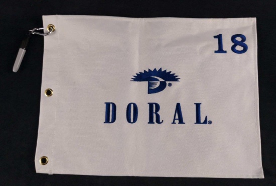 Rare Doral Golf White Flag Blue Monster