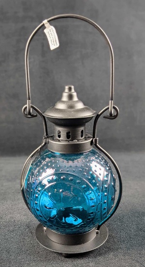Pier One Hanging Garden Tealight Lantern Blue