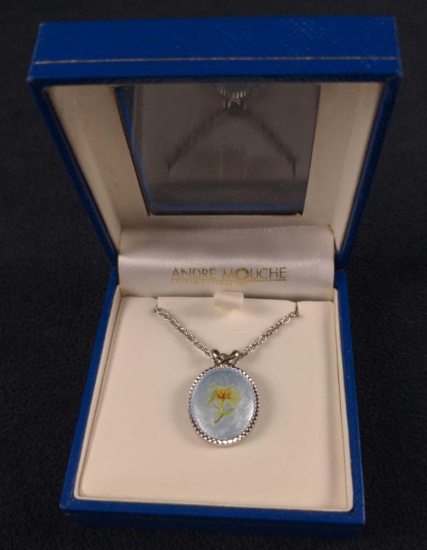Andre Mouche Edelweiss Silverplate Necklace